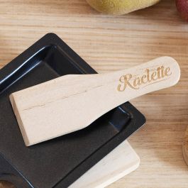 Espátula para raclette de madera x4