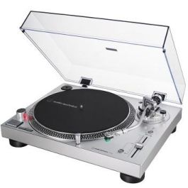 Audio-Technica AT-LP120X Tocadiscos de tracción directa Manual Plata Aluminio
