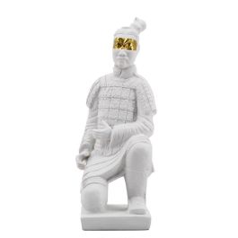 DKD Home Decor Pack 4 Figuras Modernas de Guerrero, Resina, 33 cm Alto, Blanco y Dorado, Ideal para Decoración del Hogar Precio: 47.82162. SKU: B1KENS8DML