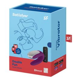 Satisfyer Double fun Vibrador para Parejas Violeta Bluetooth App Precio: 28.69000024. SKU: SLC-83051