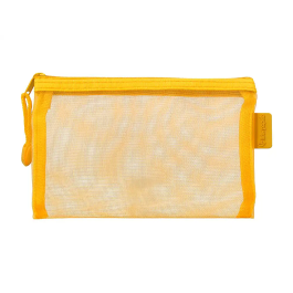 Liderpapel Bolsa Zipper Bag Poliester Transpirable Multiusos Din A6 Amarillo
