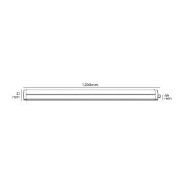Regleta led 36 W 6.400 k luz fria 3.820 lm 120 x 4,6 x 5,1 cm Regleta led 36 W 6.400 k luz fria 3.820 lm 120 x 4,6 x 5,1 cm