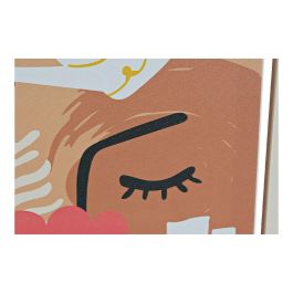 Cuadro DKD Home Decor Plants Maceta Escandinavo 30 x 1,8 x 40 cm Multicolor