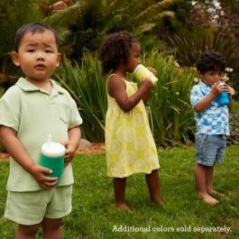Infantino INF0773554080391 Taza de Aprendizaje para Bebés de Silicona - Mi Primera Taza, Verde Abeto