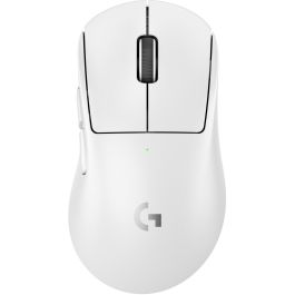 Logitech G PRO X SUPERLIGHT 2 DEX Ratón Gaming Óptico Inalámbrico/Cableado Ergonómico 5 Botones para Diestros 2.4 GHz/USB Blanco