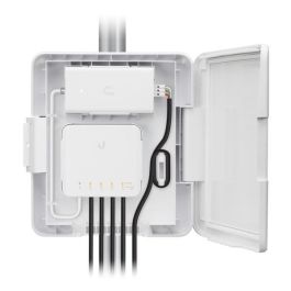 Ubiquiti UniFi Switch Flex Utility, Caja Exterior Impermeable para USW-Flex con Adaptador PoE de 60W
