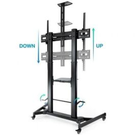Soporte de Suelo Inclinable/ Ajustable con Ruedas Tooq FS20400HM-B para TV de 60-100"/ hasta 100kg Soporte de Suelo Inclinable/ Ajustable con Ruedas Tooq FS20400HM-B para TV de 60-100"/ hasta 100kg