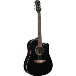 Eko Guitarra Acústica Dreadnought Ranger 6 A/E Cutaway Negra Electroacústica