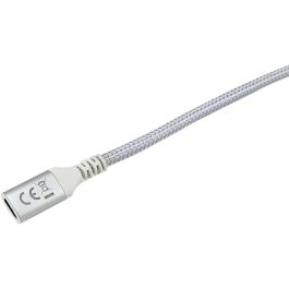 EQUIP Cable USB-C 3.2 a USB-C Macho/Hembra 1.00m 5A 4K/60Hz Blanco