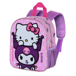 Sanrio Hello Kitty Mochila Preescolar 3D Elite Playful con Relieve Frontal, Bolsillo Lateral Malla y Correas Acolchadas Rosa 7L