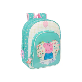 Mochila Escolar Peppa Pig Pretty flowers Amarillo Menta 26 x 34 x 11 cm Precio: 15.59000058. SKU: B1KAX25L94