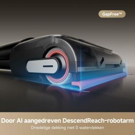 Dreame AAAOS15275 H15 Pro Aspiradora de Brazo Robótico AI DescendReach, Triple Filo, 21 kPa, Antienredos, Limpieza Cepillo Inmersivo 100 °C