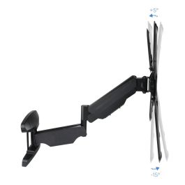 TooQ LP2355TN-B Soporte de Pared Articulado para TV 23-55" hasta 30kg VESA 75x75-400x400 con Pistón Gas y Cableado Negro