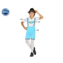 Disfraz Alemán Niño Infantil Celeste Paises del Mundo 3-4 Años