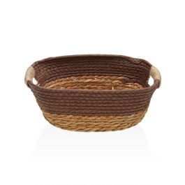 Cesta con asas marrón S Versa 20x12x27 cm - Alga y papel (2 Unidades) Precio: 6.89000015. SKU: B1GZDEWJYF