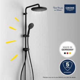 Columna de ducha con desviador manual - Ahorro de agua - GROHE Vitalio Start System 250 - Negro mate - 266802431