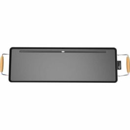 Little Balance 8741 Plancha Eléctrica de Cocina Madera 70, Potencia 1800W, Superficie 70 cm, Mangos de Madera