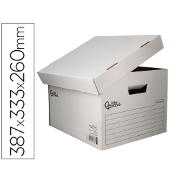 Liderpapel Cajón Contenedor Archivo Automático Cartón Reciclado Folio / Archivadores A-Z 387x333x260mm Kraft Precio: 23.50000048. SKU: B1B8XDPAMM
