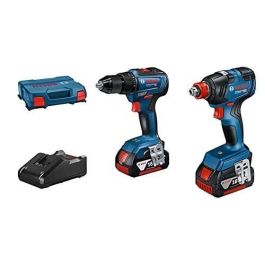 Bosch Professional Kit Combo 2 Herramientas 18V: Atornillador de Impacto GDX 18V-200, Taladro GSR 18V-55, 2 Baterías 4.0Ah y Cargador Precio: 498.58999971. SKU: B1CSLLYEEL