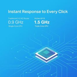 TP-Link Archer AX10 AX1500 Router Wi-Fi 6 de Doble Banda con CPU Triple Núcleo, 4 Antenas y Puertos Gigabit