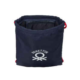 Bolsa Mochila con Cuerdas Benetton Together Azul marino 35 x 40 x 1 cm