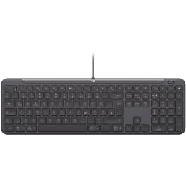 Logitech Signature Slim K620 Teclado Gris USB-C Diseño Delgado y Silencioso, Conexión Cableada Plug & Play, Ideal Oficina y Productividad Precio: 77.50000027. SKU: B1JZCVM3RK
