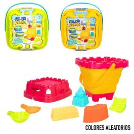 Color Baby Cubo castillo de playa plegable con juguetes de playa Color Beach, portátil y fácil de guardar, para niños +18 meses Color Baby Cubo castillo de playa plegable con juguetes de playa Color Beach, portátil y fácil de guardar, para niños +18 meses