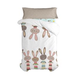 Juego de funda nórdica HappyFriday Moshi Moshi Rabbit Family Multicolor Cama de 80/90 2 Piezas Precio: 50.49999977. SKU: B17DRHEEZ8