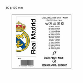 Cerdá Toalla Microfibra Real Madrid 90x180 cm