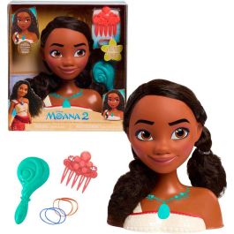 Just Play 87048 Busto de Peinado de Moana Disney Princess Juguete para Niñas +3 Años con Accesorios para Cabello
