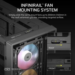 Corsair COR1737672614579 Caja PC Semitorre 4000D RS ARGB Series con 3 ventiladores ARGB Negro Corsair COR1737672614579 Caja PC Semitorre 4000D RS ARGB Series con 3 ventiladores ARGB Negro