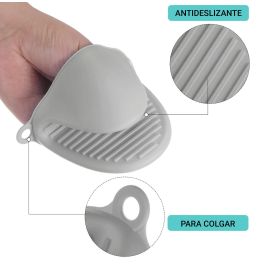 Quttin Set de 2 Manoplas de Cocina de Silicona para Horno y Utensilios de Cocina (24 Unidades)