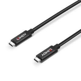 Lindy Cable Activo USB-C a USB-C 5m, USB 3.2 Gen 2 (10Gbps) con DisplayPort 1.4 Alt Mode y 60W PD para Extensión
