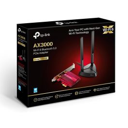 TP-Link Archer TX3000E Adaptador PCIe Wi-Fi 6 AX3000 Bluetooth 5.0 Gaming, Tarjeta Red Inalámbrica 3000Mbps Doble Banda Intel