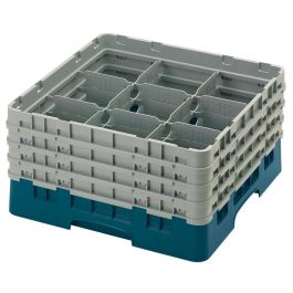 CAMBRO - 9S800-416 - Cesta de lavado 9 comp. 4 alturas - 14,8 cm Ø máx. - alt. máx. 21,7 cm - 50 x 50 x 26,7 cm - Arándano Precio: 97.49999952. SKU: B1FGFN4QRJ