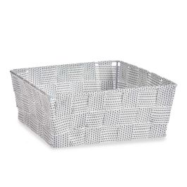 Cesta de Tela Rectangular Kipit 17 cm Blanco - 21x18x8 cm (24 Unidades) Cesta de Tela Rectangular Kipit 17 cm Blanco - 21x18x8 cm (24 Unidades)