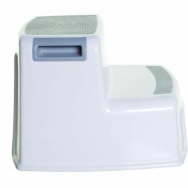 Dreambaby DRE9312742406875 Taburete con escalera 2 Up, Antideslizante y texturizado, hasta 80 kg para niños y adultos, Gris