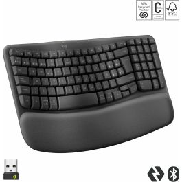 Teclado Logitech Gris Qwerty Español QWERTY