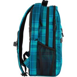 HP Mochila Campus XL Tartan plaid para Portátil 16.1" - Diseño a Cuadros - Poliéster/Poliespuma - Azul