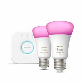 Philips Hue White and Color Ambiance, Bulbs E27, 75W, Bluetooth, trabaja con Alexa, Google y HomeKit Precio: 145.69000039. SKU: S7818343