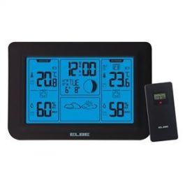 Elbe WSM-5000 Estación Meteorológica con Sensor Exterior, Pantalla Luz Azul, Barómetro Integrado, Temperatura y Humedad Interior/Exterior, Alarmas Programables Precio: 27.50000033. SKU: B1JEGJD93M