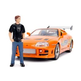 Smoby Coche de metal Toyota Supra Fast & Furious con figura de Brian O'Conner escala 1:24, recomendado para niños a partir de 8 años Smoby Coche de metal Toyota Supra Fast & Furious con figura de Brian O'Conner escala 1:24, recomendado para niños a partir de 8 años