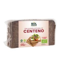SOLNATURAL Pan Alemán de Centeno Integral 500g, Vegano, Rico en Fibra, Bajo en Grasa, Agricultura Ecológica Precio: 3.5000004. SKU: B18FWJVSJH
