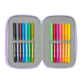 Plumier Triple Frozen Spirit Lila 12,5 x 19,5 x 5,5 cm 37 Piezas