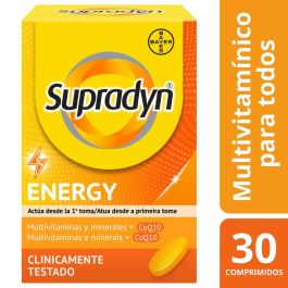 Supradyn ENERGY Comprimidos 30 Unidades - Suplemento para Combatir la Fatiga y Mantener la Vitalidad Diaria Precio: 13.4999997. SKU: B1DWSZR4DL