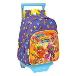 Mochila Escolar con Ruedas SuperThings Guardians of Kazoom Morado Amarillo (27 x 33 x 10 cm) Precio: 20.89000023. SKU: S4306418