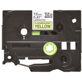 BROTHER Cinta laminada Amarillo fluorescente / negro 12mm Precio: 15.59000058. SKU: B14Y53FRW6