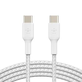 Cable USB-C Belkin CAB004BT2MWH2PK Blanco 2 m (2 Unidades)