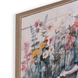 Lienzo 40 X 40 Flores Silvestres Versa (4 Unidades)