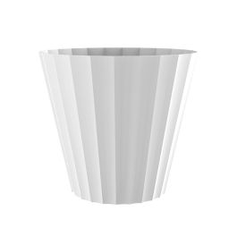 Plastiken Maceta de inyección Doric blanco Ø26x23cm, polipropileno